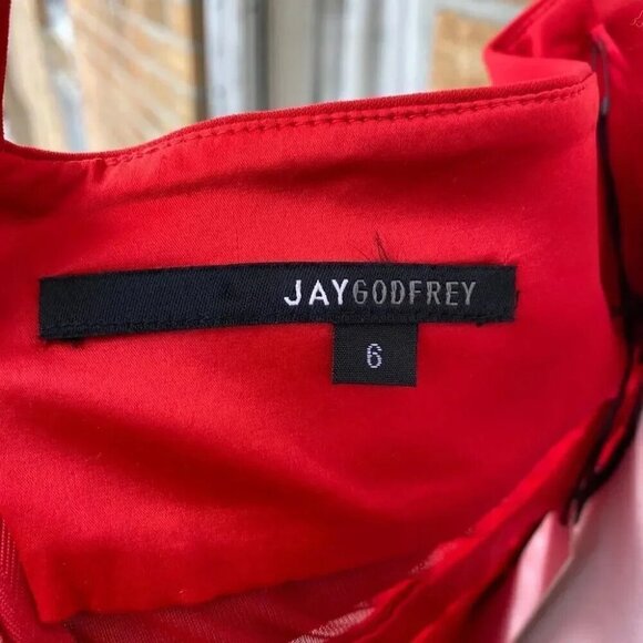 Jay Godfrey "McGuinn" Dress with Mesh Panels size 6 - Picture 11 of 13